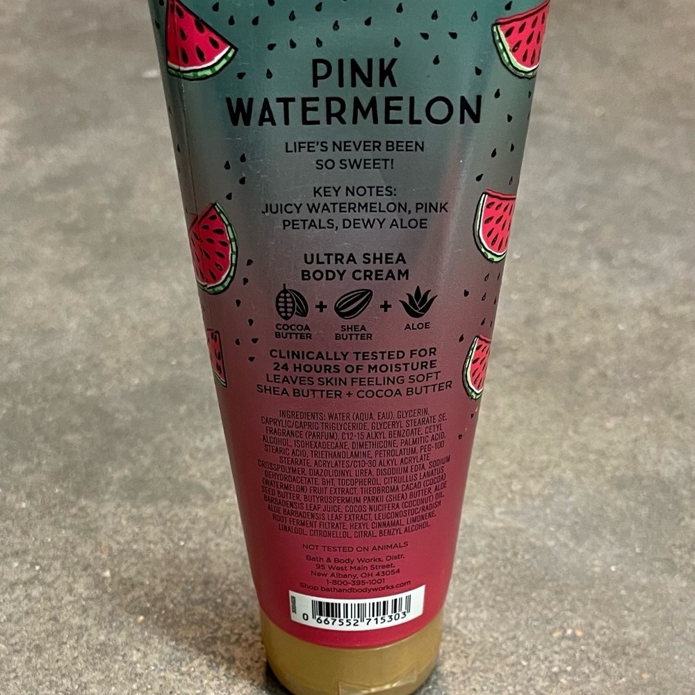 Bath & Body Works Pink Watermelon Ultra Shea Body Cream - Picture 4 of 6